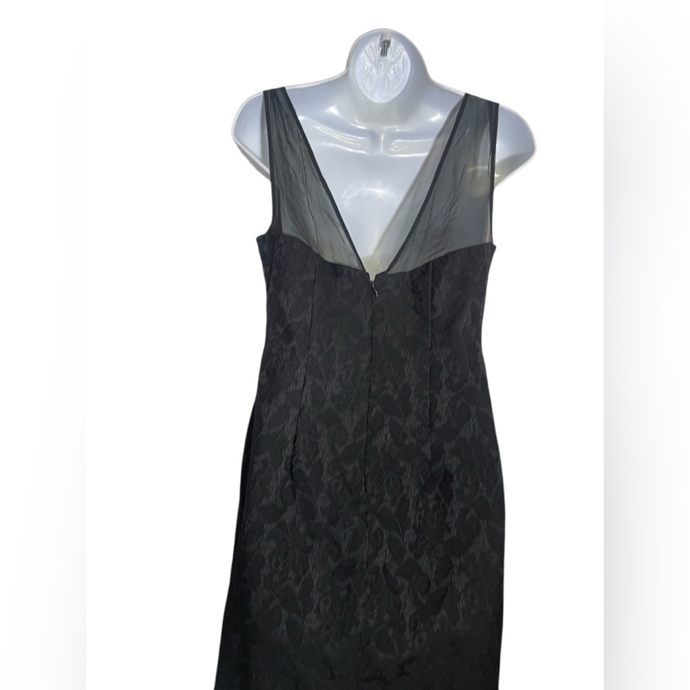 NWT Suzi Chin Dress size 6 Elegant Black‎ Lace Dress 🖤🖤 - Picture 5 of 8